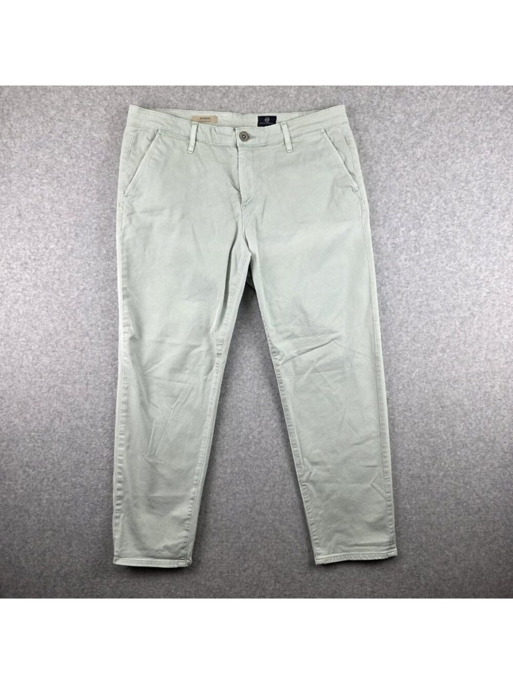 AG Adriano Goldschmied Everett Pants Mens 31x27 Green Slim Straight Chino